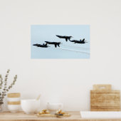 Poster Les Blue Angels (Cuisine)