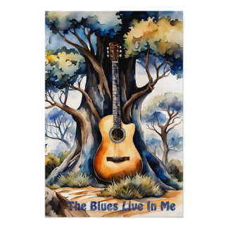 Poster Les Blues Vivent En Moi