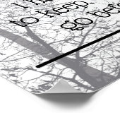 Poster Les Bois sont charmants, foncés et profonds citati (Coin)