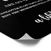 Poster Les Boissons Sont Sur Nous Le Passage Dure Une Jou (Coin)