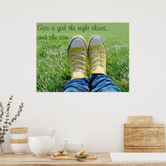 Poster Les bonnes chaussures (Cuisine)