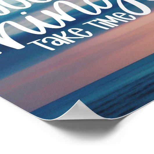 Poster Les bonnes choses prennent du temps | Optimisation (Coin)