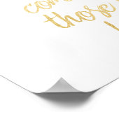 Poster "Les bonnes choses viennent à ceux qui s'agitent"  (Coin)