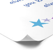 Poster Les bons amis sont comme Stars Inspirational Citat (Coin)