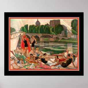 Poster Les bords de la Loire Gerda Wegener 1920