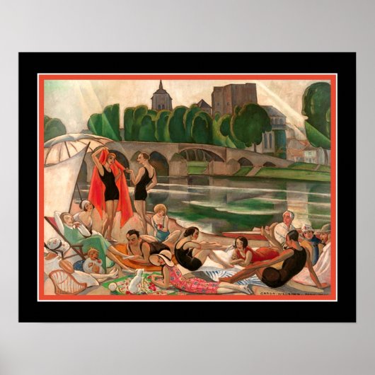 Poster Les bords de la Loire Gerda Wegener 1920 (Devant)