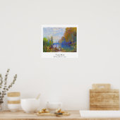 Poster Les bords de Seine à Claude Monet d'automne (Cuisine)
