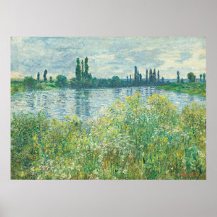 Poster Les bords de Seine de Monet, Vétheuil