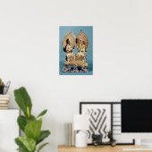 Poster Les bouddhas Prabhutaratna et Sakyamuni (Bureau à domicile)