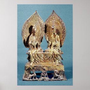 Poster Les bouddhas Prabhutaratna et Sakyamuni