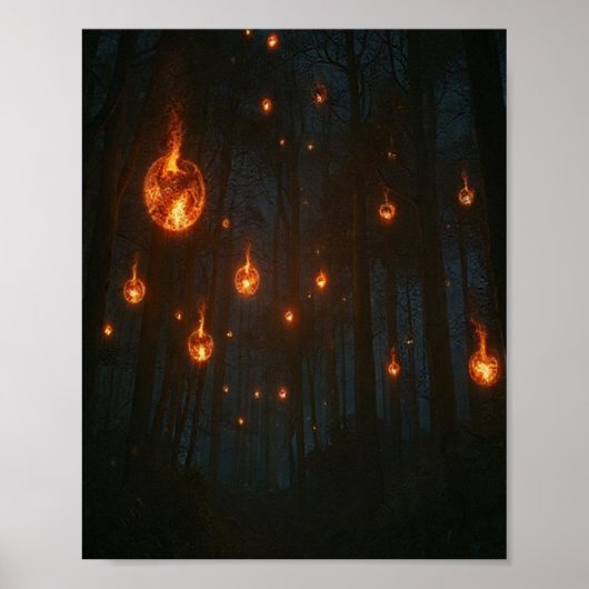 Poster Les braises chuchotantes du bosquet éternel (Devant)