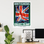 Poster Les Britanniques s'enrôlent aujourd'hui (US02116) (Bureau à domicile)