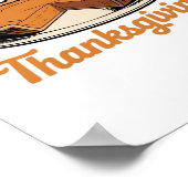 Poster Les Brits savent comment manger sur Thanksgiving T (Coin)