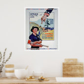 Poster Les bûcherons et les bûcherons contribuent à l'eff (Cuisine)