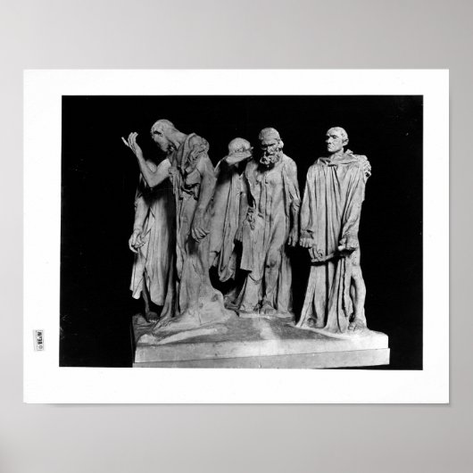 Poster Les Burghers de Calais, 1889 (Devant)