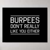 Poster Les Burpees ne vous aiment pas vraiment non plus (Devant)