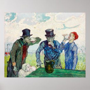 Poster Les Buveurs par Vincent Van Gogh