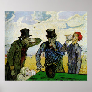 Poster Les Buveurs par Vincent van Gogh