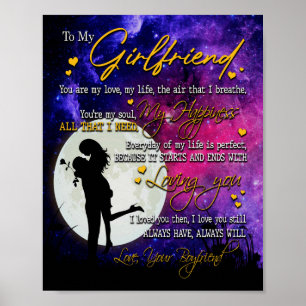 Poster Les cadeaux de Giramie Lettre à ma copine