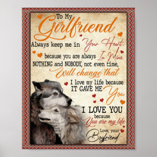 Poster Les cadeaux de Giramie Lettre à ma copine