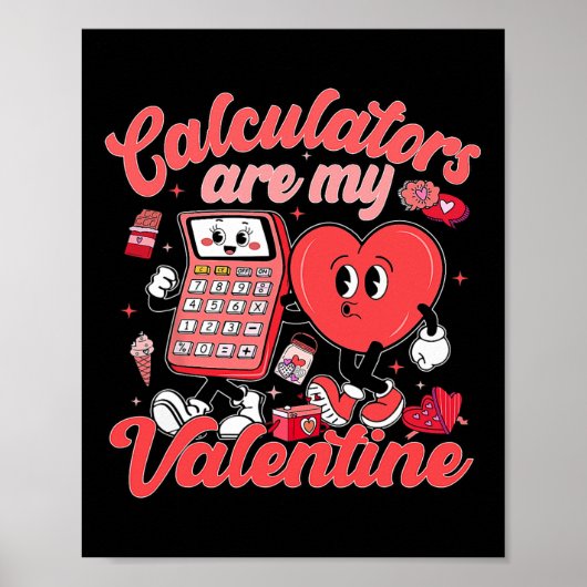Poster Les calculatrices sont mon professeur de maths val (Devant)