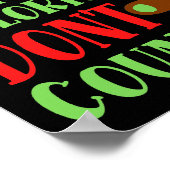 POSTER LES CALORIES DE NOËL NE COMPTENT PAS (Coin)