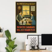 Poster Les Canadiens n'achèteront pas de nourriture sur l (Bureau à domicile)