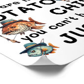 Poster Les cannes à pêche sont comme des chips vous ne po (Coin)