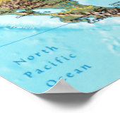 Poster Les Caraïbes (carte) (Coin)