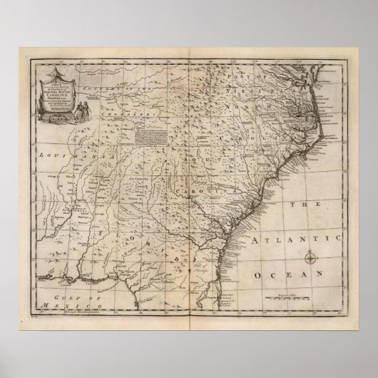 Poster Les Carolinas et la Géorgie (Devant)