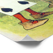 Poster Les cartes à jouer Peindre le Rose Bush (Coin)