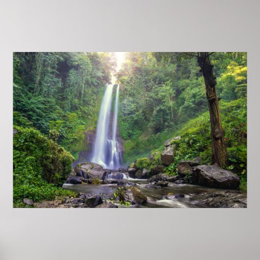 Poster Les cascades | Bali, Indonésie (Devant)