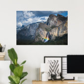 Poster Les cascades | Bride Veil Falls Yosemite Californi (Bureau à domicile)