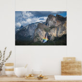 Poster Les cascades | Bride Veil Falls Yosemite Californi (Cuisine)