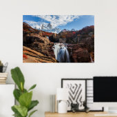 Poster Les cascades | Fitz Roy Mountain, Argentine (Bureau à domicile)