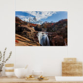 Poster Les cascades | Fitz Roy Mountain, Argentine (Cuisine)