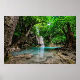 Poster Les cascades Kanchanaburi, Thaïlande
