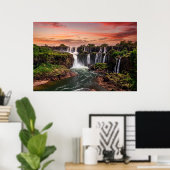 Poster Les cascades | Parc national d'Iguacu (Bureau à domicile)