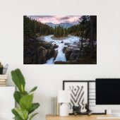 Poster Les cascades | Parc national Jasper, Canada (Bureau à domicile)