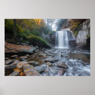 Poster Les cascades Regard sur les chutes de verre