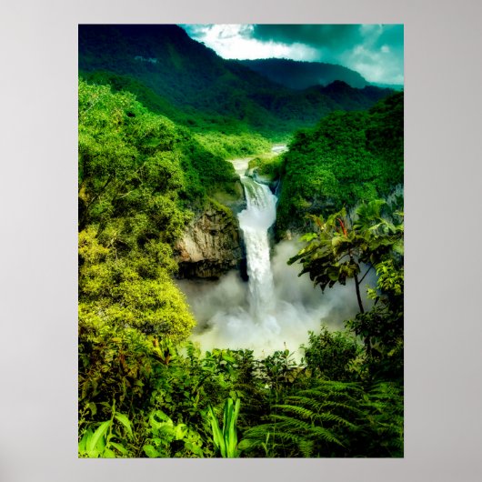 Poster Les cascades | San Rafael Falls, Equateur (Devant)