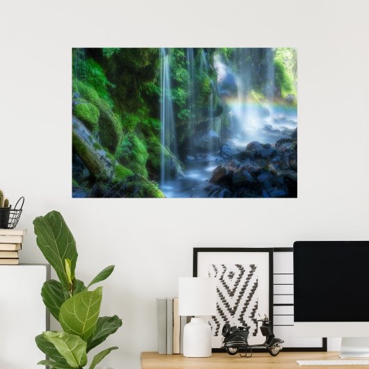 Poster Les cascades | Shinmata Ravine, Japon (Bureau à domicile)