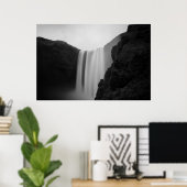 Poster Les cascades | Skogafoss Cascade, Islande (Bureau à domicile)