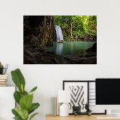 Poster Les cascades | Spring Rainforest Waterfall Thaïlan (Bureau à domicile)