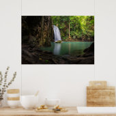 Poster Les cascades | Spring Rainforest Waterfall Thaïlan (Cuisine)