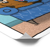 Poster Les Castors Drôle Ne S'Occupent Pas (Coin)