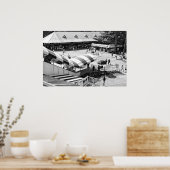 Poster Les célèbres blagues rouges et blanches de la cour (Cuisine)