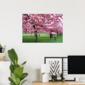 Poster Les cerisiers en fleurs (Bureau à domicile)