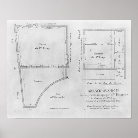 Poster Les chambres de Madame Recamier (Devant)