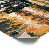 Poster  Les Champs-Élysées Paris France At Night  (Coin)